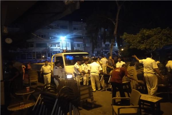 شرطة المرافق تشن حملات  لإزالة الإشغالات بأحياء الاسكندريه