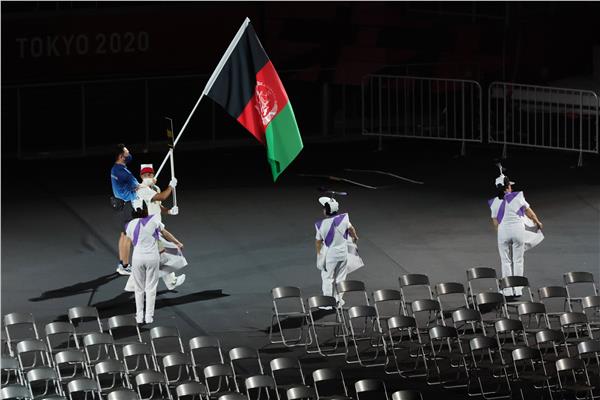 علم أفغانستان في دورة الألعاب البارالمبية في طوكيو