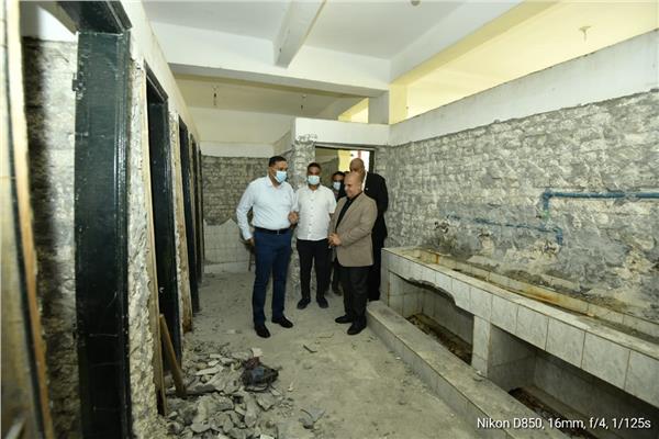 انتهاء أعمال صيانة المدارس بالدقهلية قبل بدء العام الدراسي الجديد .