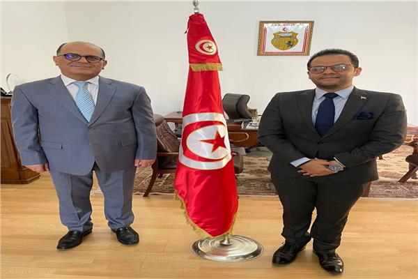 مازن الغرباوي والسفير التونسي