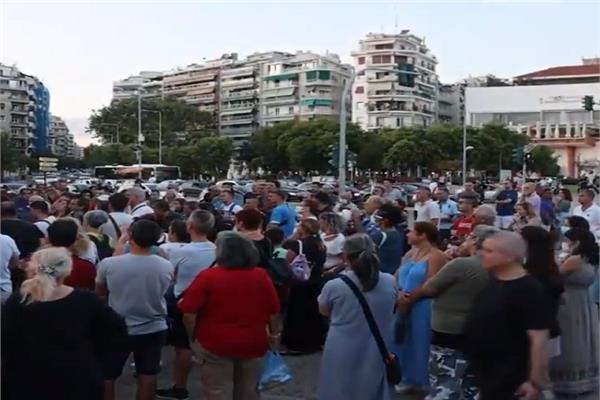 التظاهرات بتثالونيكي في اليونان