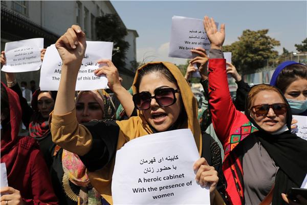 المظاهرات النسائية في كابول - صورة أرشيفية