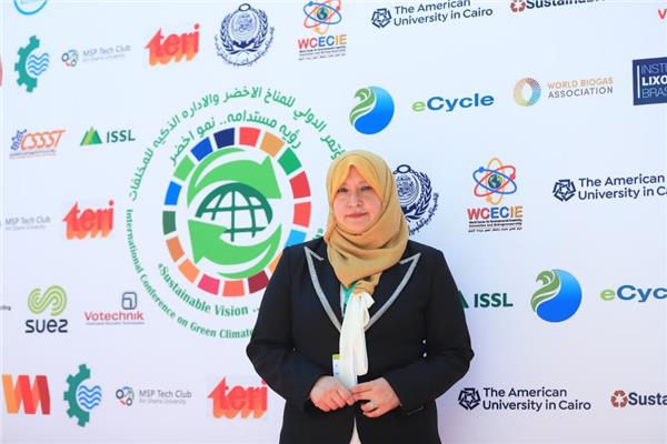  الدكتورة مني فؤاد المؤسس والرئيس التنفيذى لمؤتمر لدولى للمناخ الأخضر
