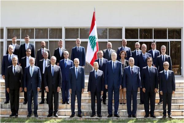 صورة للحكومة اللبنانية الجديدة 