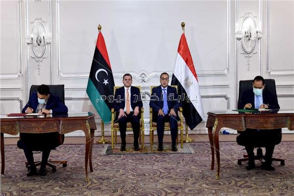 توقيع اتفاقيات بين مصر وليبيا‎‎