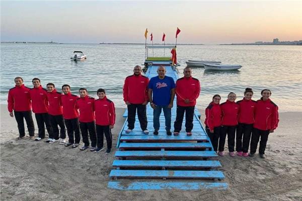 بعثة منتخب مصر للسباحة بالزعانف