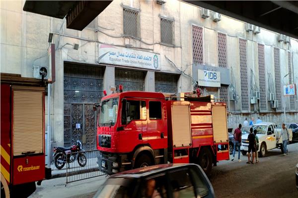  حريق داخل نقابات عمال مصر