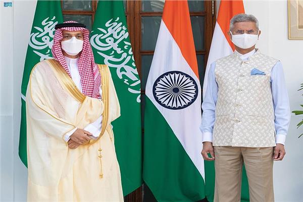 وزير الخارجية السعودي ووزير خارجية جمهورية الهند 