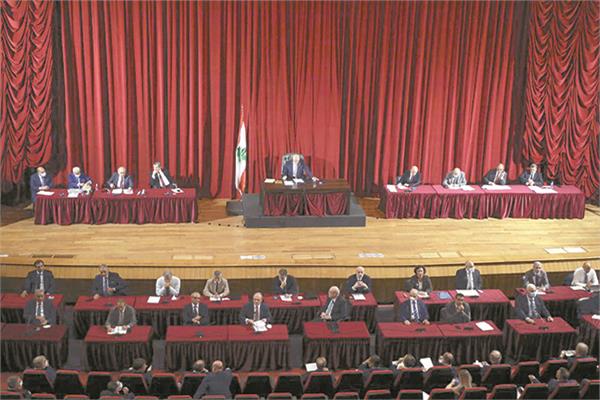 جلسة منح الثقة لحكومة ميقاتى فى البرلمان اللبنانى
