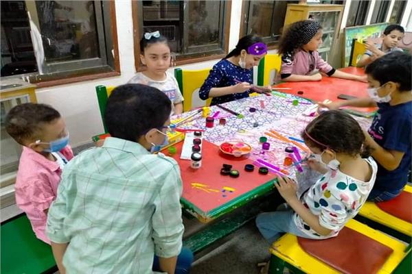 ثقافة المنيا تقدم ورشة فنية رسم وتلوين بمكتبة الطفل