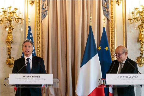 وزير الخارجية الفرنسي و نظيره الأمريكي