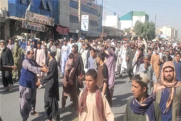 احتجاجات الافغان في شوراع العاصمة كابول