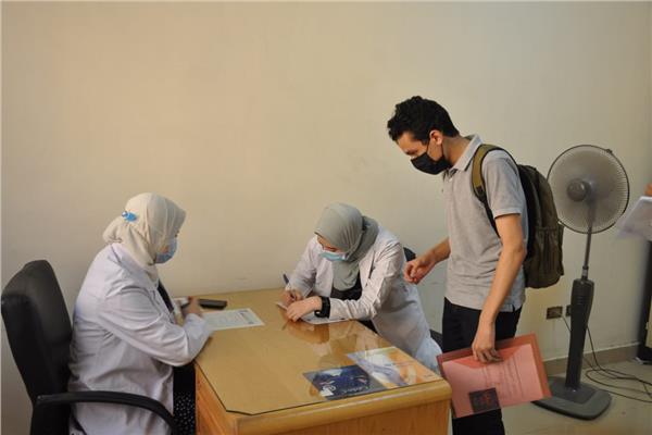 بدء الكشف الطبي الشامل للطلاب الجدد الملتحقين بكليات جامعة كفرالشيخ 