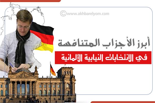 إنفرجراف| أبرز الأجزاب المتنافسة في الانتخابات النيابية الألمانية