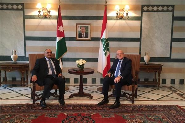 رئيس الوزراء الأردني مع نظيره اللبناني