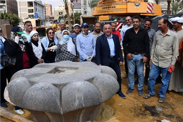 مشروع ترميم العمود الأثري الموجود بسراي القبة