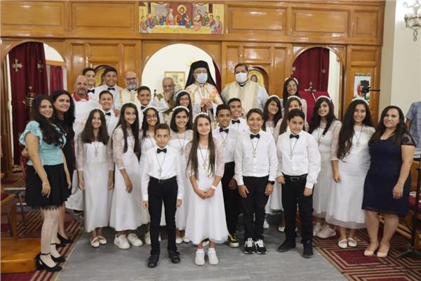 الاحتفال بالمناولة الأولى لعدد عشرين من أبناء وبنات الكنيسة