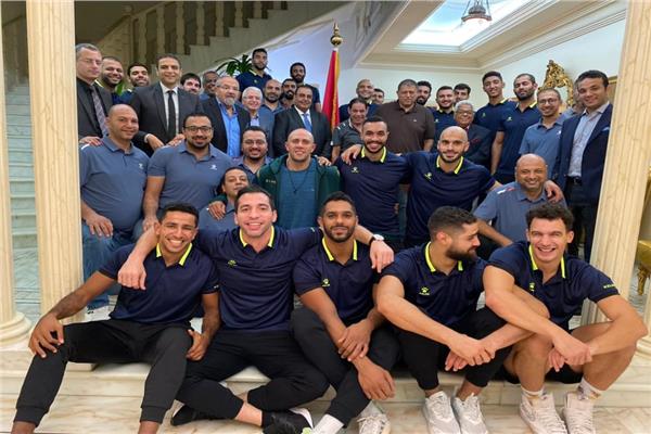 فريق كرة اليد بنادي الزمالك في ضيافة القنصل السعودي