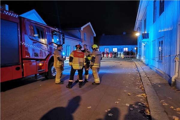 صورة من موقع الحادث في النرويج 