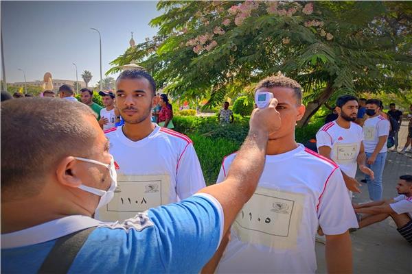 ماراثون رياضي بجامعة المنيا احتفالاً بانتصارات أكتوبر
