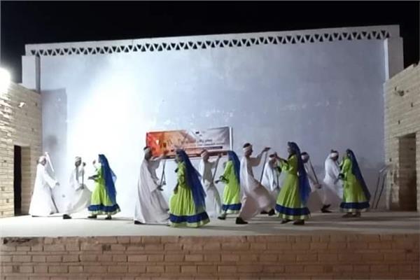 شعبية المنيا تتألق بمهرجان تعامد الشمس على مسرح نصر النوبة بأسوان