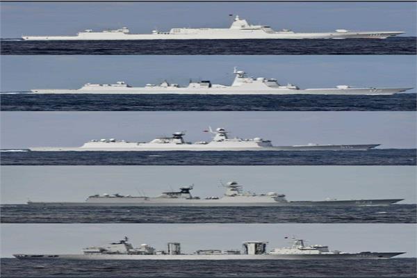 السفن الحربية الروسية والصينية في المحيط الهادئ