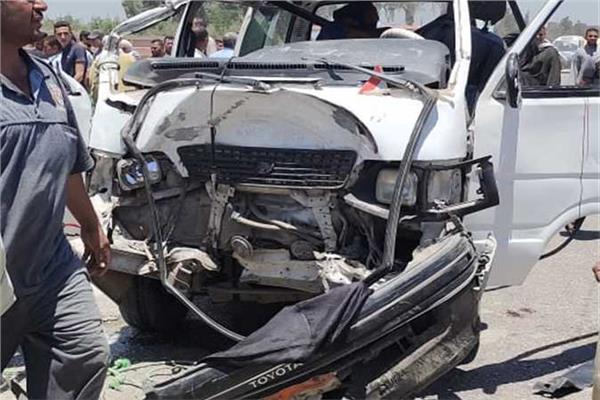 إصابة 9 أشخاص في حادثين منفصلين في بني سويف