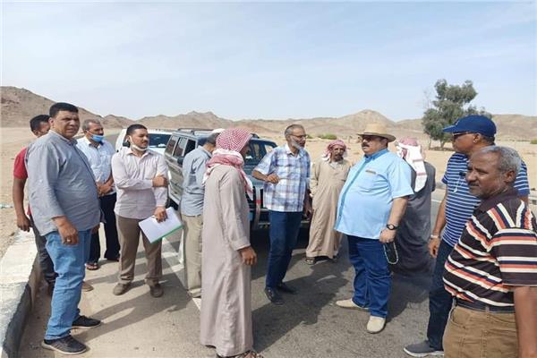 رئيس مدينة سفاجا يتفقد مشروعات حياة كريمة بقرية النصر