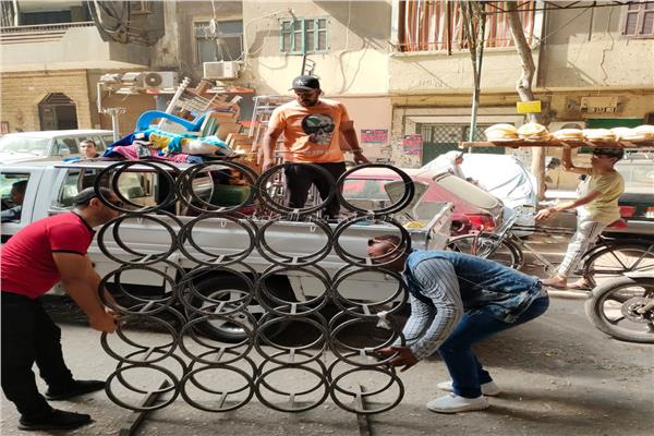 رفع 150 حالة إشغال بشوارع المنيرة الشرقية «شمال الجيزة»