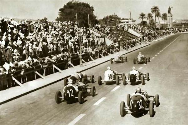 أول سباق سيارات بمصر