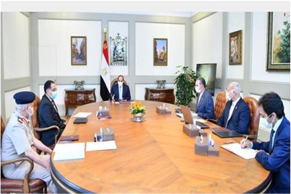 الرئيس عبد الفتاح السيسي خلال اجتماعه بمجلس إدارة الصندوق