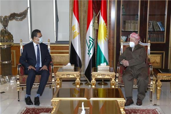 مسعود بارزاني يستقبل سفير مصر في العراق