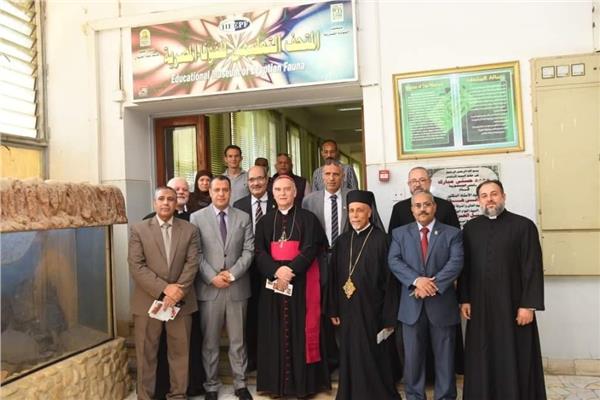سفير الفاتيكان بالقاهرة يزور جامعة أسيوط