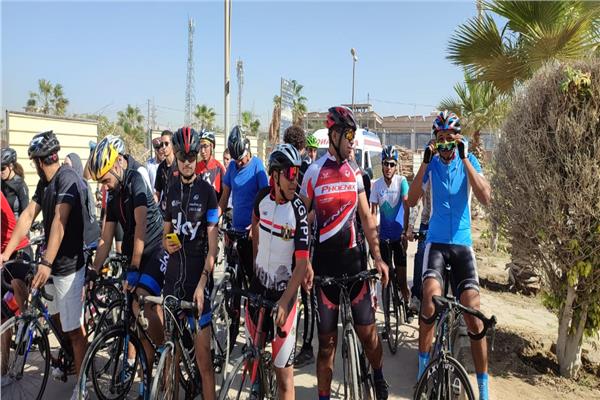 جامعة حلوان تنظم سباق الدراجات 
