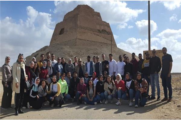 وفد جامعة الأسكندرية  يزور معالم بني سويف الأثرية والتاريخية 