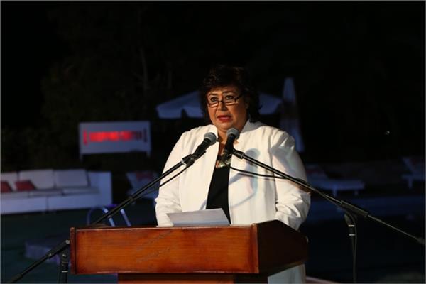 وزيرة الثقافة ومحافظ أسوان يشهدان ختام الدورة 26 لسمبوزيوم أسوان الدولي للنحت
