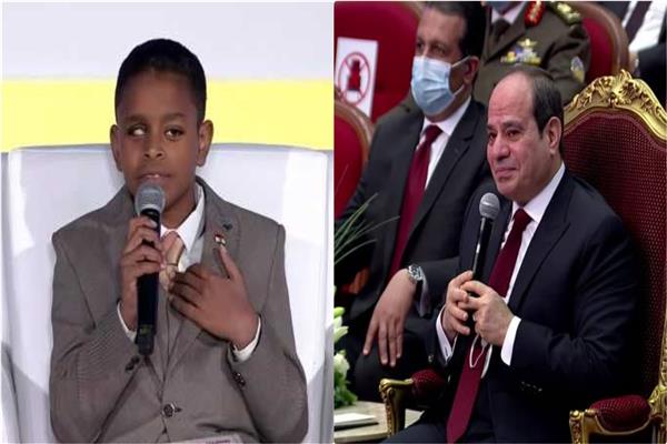 الرئيس استمع لحديث الطفل مهند في احتفالية «قادرون باختلاف»