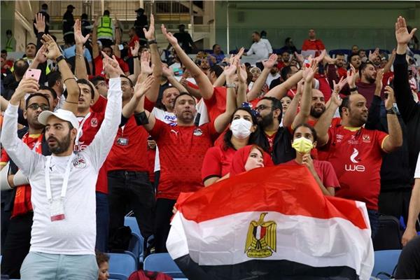 صورة من مباراة مصر والجزائر