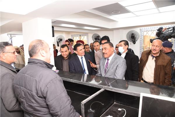 افتتاح مركز الإرشاد الزراعي ومكتب للتموين بمدينة النجيلة بمطروح 