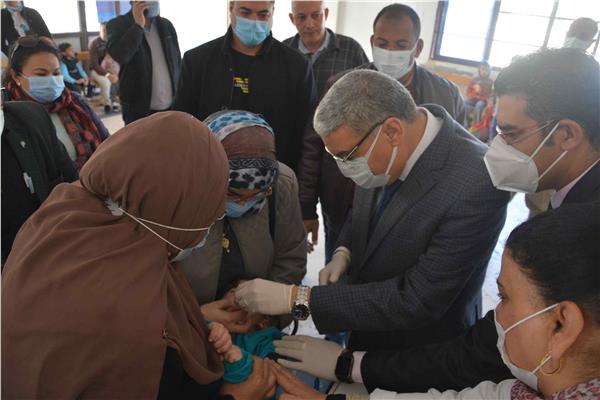  حملة التطعيم ضد مرض شلل الأطفال بالمنيا