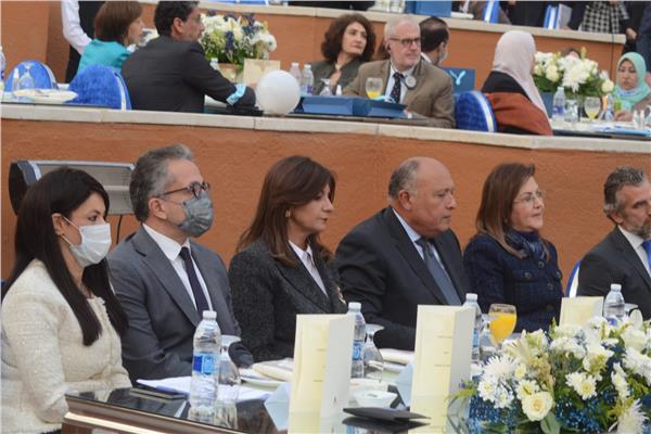 وزراء مصر خلال احتفالية اليونيسف