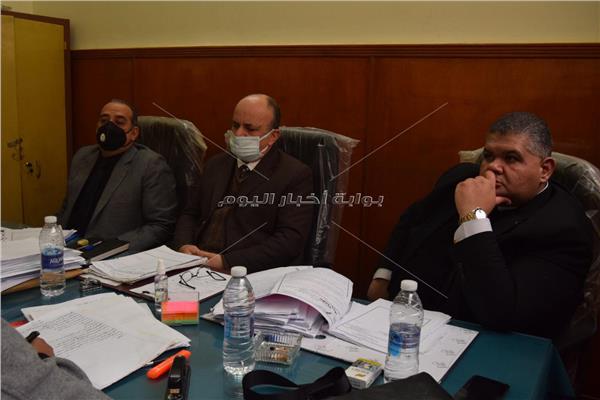 هيئة المحكمة برئاسة المستشار حسام صالح