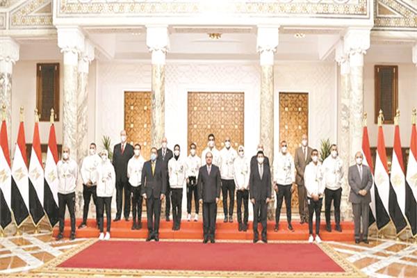  أبطال مصر يسعون للفوز بالبطولات العالمية والتكريم مرة أخرى من الرئيس السيسى
