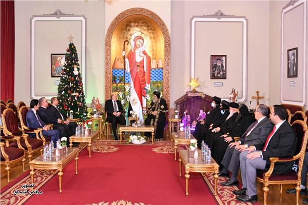رئيس مجلس الشيوخ يهنئ ء البابا تواضروس الثاني   بعيد الميلاد المجيد