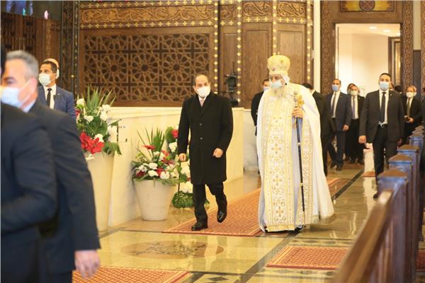 زيارة الرئيس السيسي لكاتدرائية العاصمة الإدارية اليوم