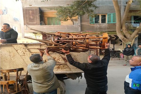 استمرار متابعة حملات الإشغالات بشوارع «شمال الجيزة»