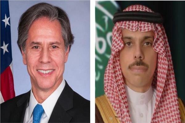 وزير الخارجية الأمريكي أنتوني بلينكن ونظيره السعودي فيصل بن فرحان