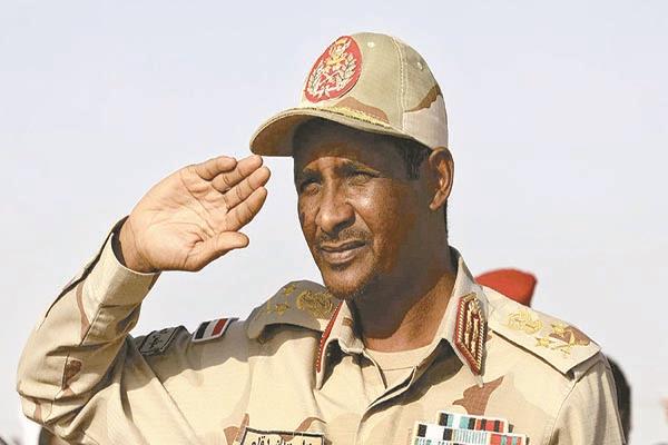 نائب رئيس مجلس السيادة السودانى محمد حمدان دقلو «حميدتى»«صورة من أ ف ب»