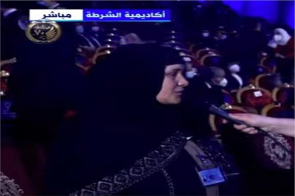 زوجة الشهيد مساعد شرطة ثالث عبدالمحسن منشاوي