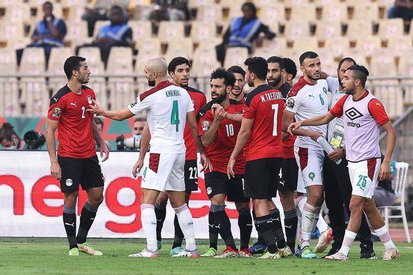 مشادة بين لاعبى مصر والمغرب